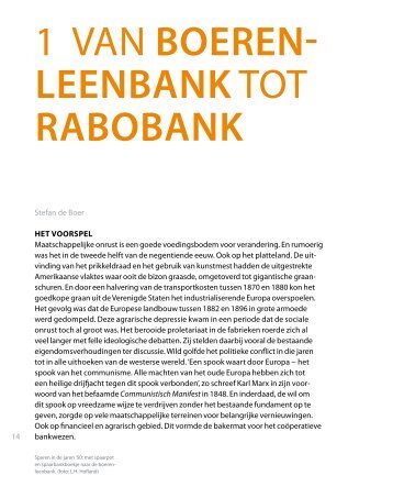 H1 Van Boerenleenbank tot Rabobank - Rabobank Groep