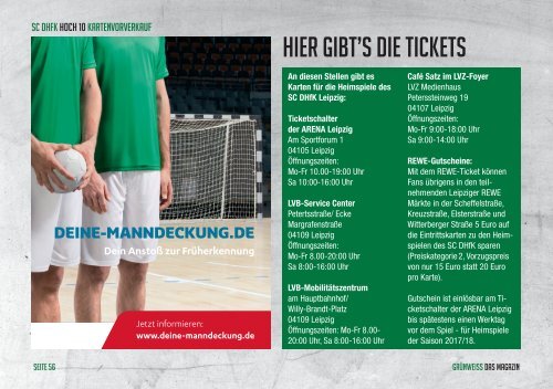 GRÜNWEISS – das Magazin der DHfK-Handballer – Heft 15 – Saison 2016/17