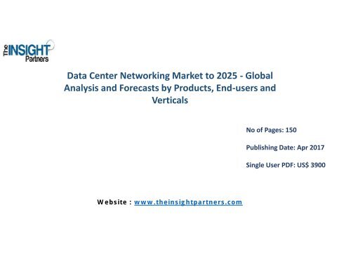 Data Center Networking Market To 2025 Data Center Networking Market To 2025