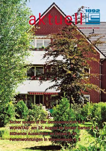 Juli 2006 - Berliner Bau- und Wohnungsgenossenschaft von 1892 eG