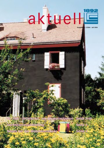 Juli 2004 - Berliner Bau- und Wohnungsgenossenschaft von 1892 eG