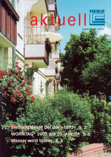 Juli 2005 - Berliner Bau- und Wohnungsgenossenschaft von 1892 eG