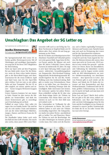 Das ist die SG Letter 05 - Sportgemeinschaft Letter von 1905 eV