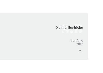 PORTFOLIO Samia Berbiche