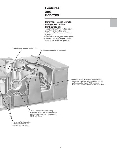 T-Series Climate Changer  ® Air Handlers  Sizes 3 through ... - Trane