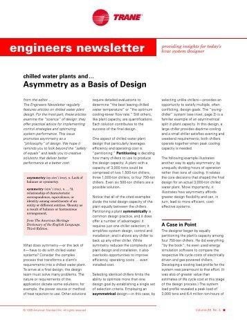 Asymmetry as a Basis of Design - Trane