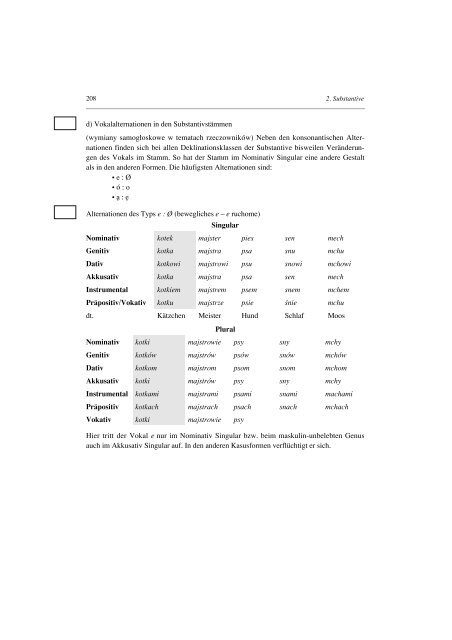 slavolinguistica 5 grammatik des polnischen - Das slavische Verb