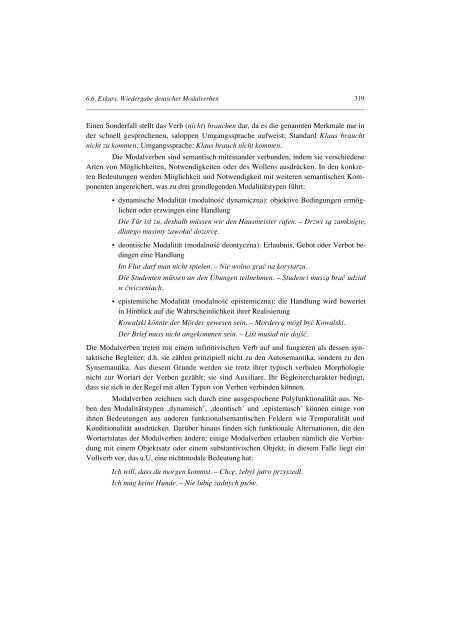 slavolinguistica 5 grammatik des polnischen - Das slavische Verb