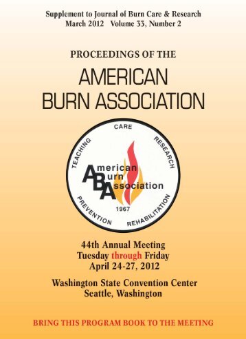 Program Book (PDF Format) - American Burn Association