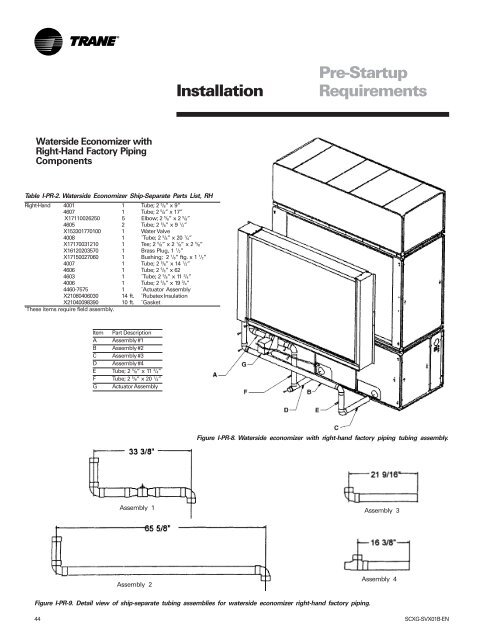 Installation, Owner, and Diagnostic Manual IntelliPak® - Trane