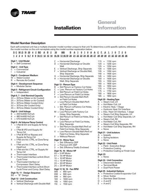 Installation, Owner, and Diagnostic Manual IntelliPak® - Trane