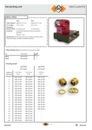 Hot printing units SES-LOEPFE