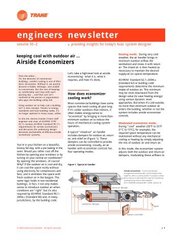 Airside Economizers - Trane