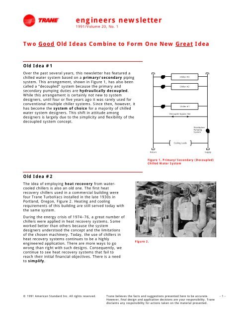 Trane "Engineers Newsletter"
