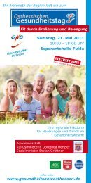 Programmheft 2011 - Gesundheitsnetz Osthessen
