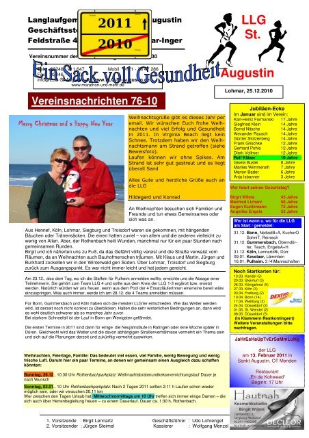 LLG St. Vereinsnachrichten 76-10 - LLG St. Augustin