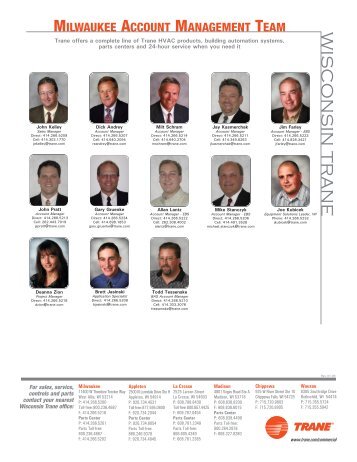 Milw Go To List 1108.qxd - Trane