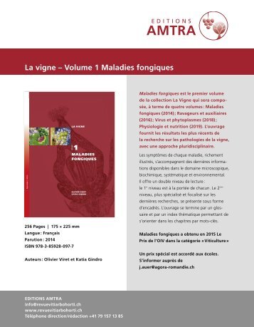 La Vigne Volume 1 – Maladies fongiques