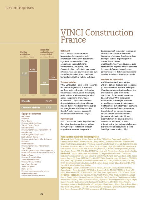 VINCI Construction - Rapport annuel 2007