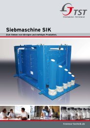 Siebmaschine SIK - TrennSo-Technik