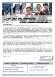 Coombeshead Academy Newsletter - Issue 58