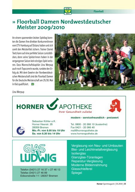 Horner Sportmagazin - Trenz AG