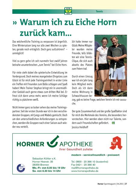 Horner Sportmagazin - Trenz AG