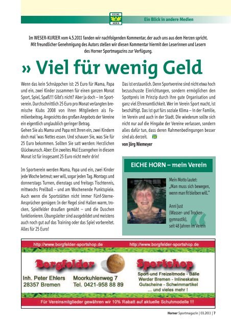 Horner Sportmagazin - Trenz AG