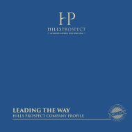 Hills Prospect Company Profile 2017