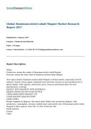 Global Aluminum-nickel-cobalt Magnet Market Research Report 2017