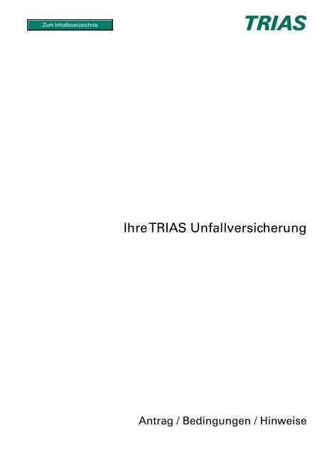 Ihre TRIAS Unfallversicherung