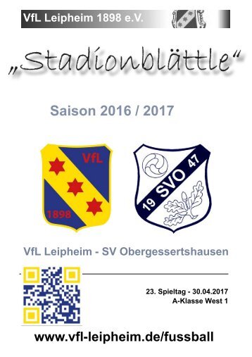 Stadionblaettle_23_Spieltag_SV_Obergessertshausen
