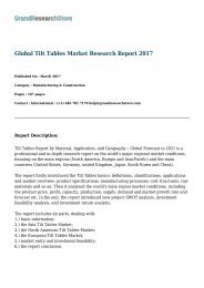 Global Tilt Tables Market Research Report 2017