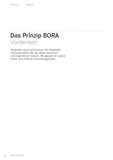 BORA Magazin – Deutsch