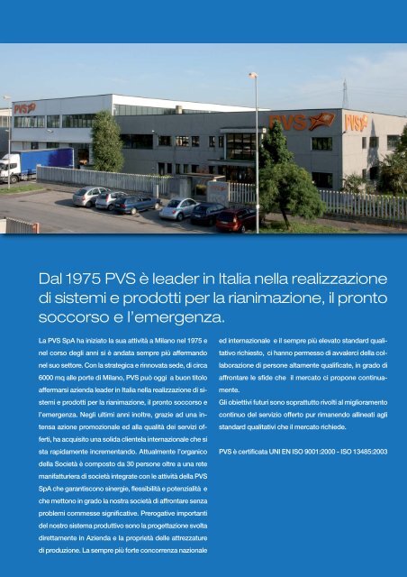 CATALOGO PRONTO SOCCORSO PVS