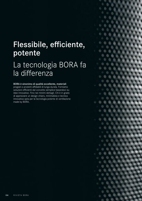 BORA Magazin – Italienisch