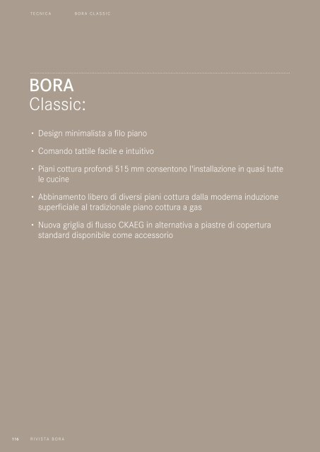 BORA Magazin – Italienisch