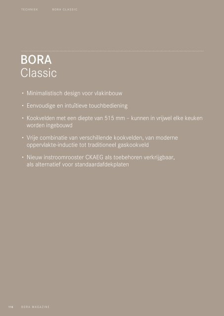 BORA Magazin – Niederländisch