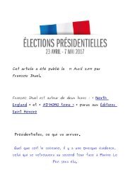 Présidentielles, ce qui va arriver