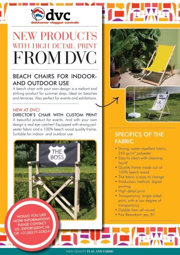 Beach and directors chair