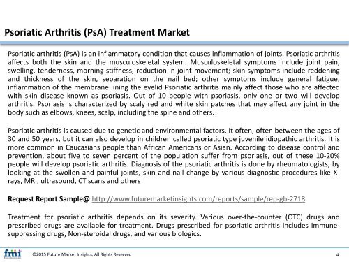 Psoriatic Arthritis (PsA) Treatment Market Shares, Strategies and Forecast Worldwide, 2017 to 2027