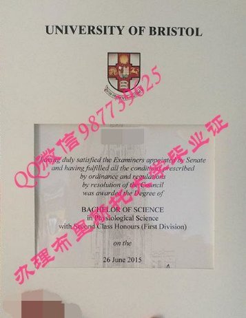 fake diploma Q /Wechat 987739625  University of Bristol transcript certificate bachelor degree master degree