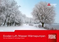 Mitsubishi Wärmepumpen Katalog Ecodan