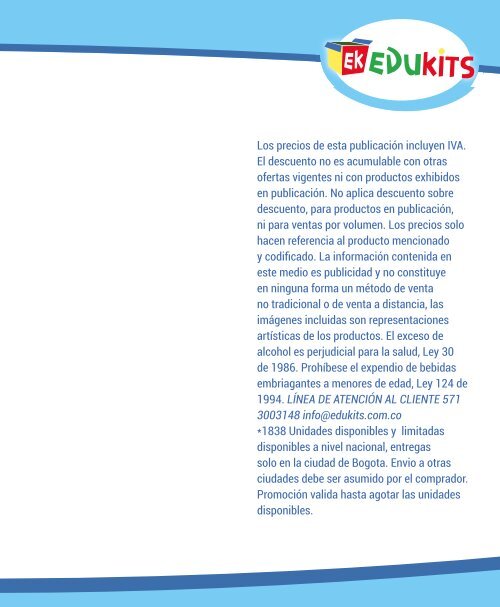 CATALOGO PROMOCIONAL 2017 EDUKITS