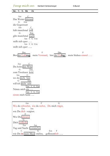 36 Herbert Grönemeyer _Fang mich an In Am 0.Bund