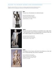 Guide to Roman Gods and Goddesses - American Federation of Arts