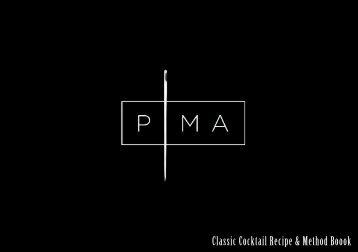 01. Pima classic cocktail reciepe book