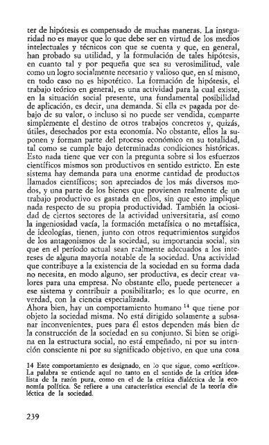 TEORIA CRITICA-MAX HORKHEIMER