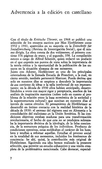 TEORIA CRITICA-MAX HORKHEIMER