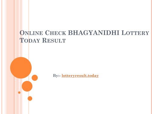 H1 Heading The Convenience of Checking Lottery Online